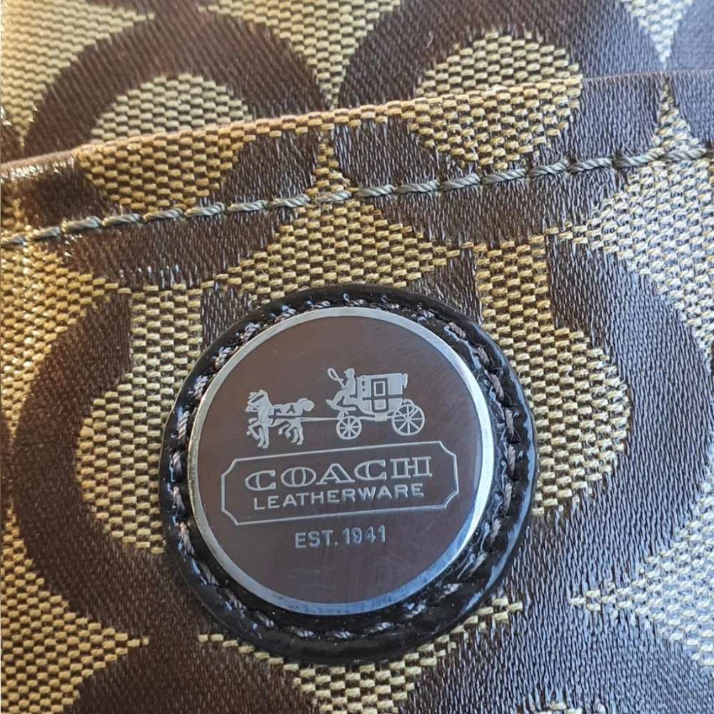 Coach Brown and Tan Crossbody Bag